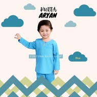 [Blue] FORTUNA Kurta Aryan Kids | Saiz 1y 2y 3y
