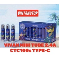Vivan mini tube CTC100 CTC100S data cable for type C 2.4a 1 meter RJ99