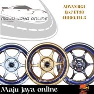 ADVAN RG1 NEW SPORT RIM 15X7 4H100 &amp; 4H114 WHEELS (1 SET)