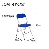 Harmoni 6pcs Folding Chair / Foldable Chair / Office Chair / Class Chair 1205