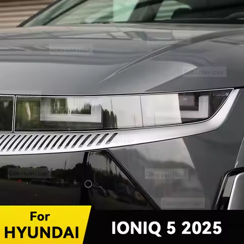 For HYUNDAI IONIQ 5 2025 Car Headlight Protective Cover Film Front Light Transparent TPU Anti-scratc
