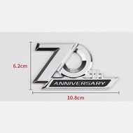APP 3d ABS 70th Anniversary Emblem Logo Car Fender Side Sticker For Toyota Land Cruiser 70th Anniver