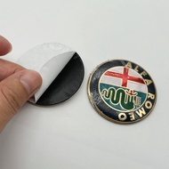 4pcs Four Leaf Clover 56mm Car Tire Wheel Center Hub Cap Stickers Badge Emblem Cover For Alfa Romeo 