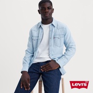 Levis 男款 BARSTOW WESTERN 50’s 短牛角復古牛仔襯衫 / 經典藍 熱賣單品