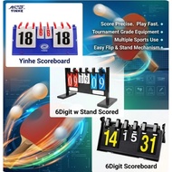 YINHE Scoreboard / 6Digit w Stand / 6 Digit Table Tennis Pickleball Badminton All Sports Score Board