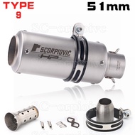 [pgqi] Motorcycle Exhaust Pipe Dirt Pit Bike Muffler Escape Z750 Z900 GSXR 600 750 1000 MT07 MT09 NM