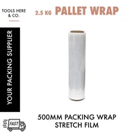 Shrink Wrap Pallet Packaging Clear Plastic Stretch Film (01 Roll) 2.4 kg /500mm Width