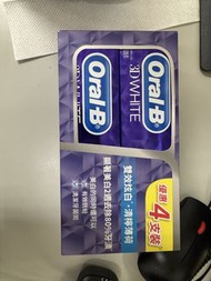 Oral-B 3D White 4支裝牙膏
