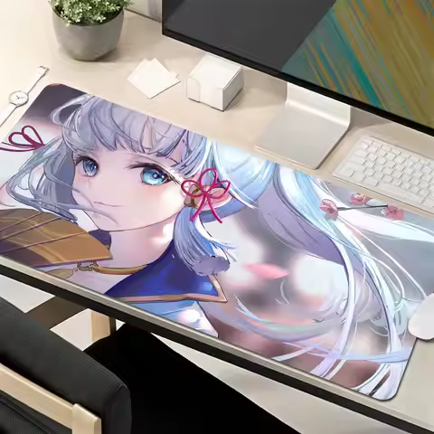 Kamisato Ayaka Mouse Pad Genshin Impact Mousepad Genshin Keyboard Pad Ayaka Padding Computer Pad PC 