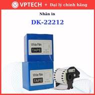Brother DK-22212 Printed Labels Long Continuous Decal Printed Labels with Black Letters on White Bac