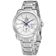 [Luxolite] Seiko Premier Kinetic Perpetual Men's Watch White Dial Stainless Steel Strap SNP159P1