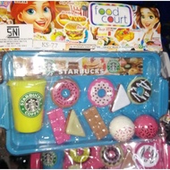 Donut and chocolate toy + tray ks77