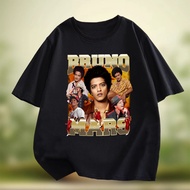 Hot Selling Printed Cotton T-Shirt Bruno Mars 24K Magic 2 Sides Tour For Men