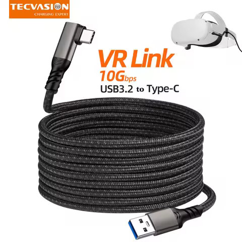 5M Data Line Charging Cable for Oculus Quest 2 Pico 4 PS5 Accessories PC USB 3.2 Type C Charger Link