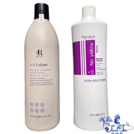 [ LA ] Combo of anti-yellowing purple shampoo and purple conditioner for bleached hair care Fanola N