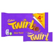 Cadbury Twirl Chocolate Candy 4 packs 136G- Cadbury Twirl 4 Pack 136G