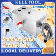 Grease Trap Stainless Steel Kitchen Oil Water Filter Perangkap Minyak Oil Separator Kitchen Oil Wate