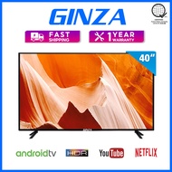 GINZA TV 40 Inch Smart TV Android FHD TV Flat Screen TV 43 Inch