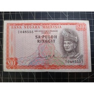 Malaysia RM10 siri pertama, Sa-puloh Ringgit First 1St Series Note. Prefix : A8 048555 Condition GVF