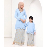 (A) BAJU KURUNG SEDONDON IBU ANAK - ANGGERIK COTTON EYELET KURUNG