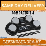 Alesis Compactkit 4 Portable Tabletop Electronic Drum Kit with Drumstick and Adapter (Compact Kit)