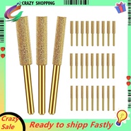 30Pcs Diamond Chainsaw Sharpener Chain Saw Chain Grinding Head 3 Size Chainsaw Sharpener Bits, For C