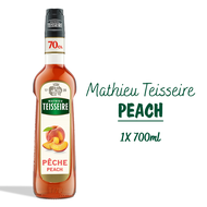 Mathieu Teisseire Peach Syrup 700m | Mathieu Teisseire น้ำเชื่อมกลิ่นพีช 700มล.