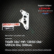 BREKET KALIPER DISC 300 320 MM MP TIGER MEGAPRO VERZA CB150R OLD REVO