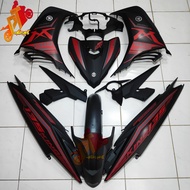 Yamaha Lc 135 Cover Set Dark Matt Black MX KING Black Tanam Matt V2 V3 V4 V5 V6