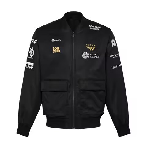 2025 T1 Worlds Uniform Jacket Unisex Esports Fan Top LOL Champion Jersey FAKER MVP Bomber Jacket Cus