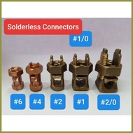 ❖ ☜ ♝ Solderless Connector Split-Bolt Split Bolt Connector #8, #6, #4, #2, #1, 1/0, 2/0