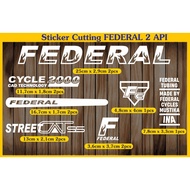 Cutting sticker federal fire bicycle sticker