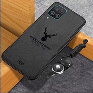 case samsung a12 / m12 deer soft case - hitam