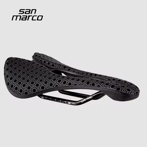 3D Printed San Marco Saddle Road Grave MTB Bicycle Seats 245*141mm CrMo Steel Rail Bike Saddle Comfo