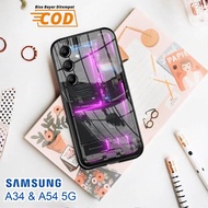 Softcase Glass Kaca SAMSUNG A34 & SAMSUNG A54 (5G) - Case Handphone SAMSUNG A34 & SAMSUNG A54 (5G) [