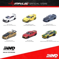 Inno64 1:64 GR86 Pandem / R32 Stealth Grey / Civic FK Type R / R34 GTR Gold / R50 GTR / RX3 Livery