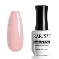 RARJSM Rubber Base Gel Nail Polish Pastel Pink Nude Skin Tone Rubber Base Gel for Nails Natural Nude