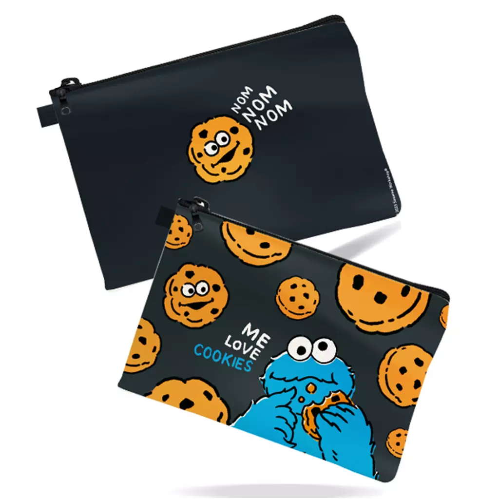 SST4-กระเป๋าอเนกประสงค์ A5 : Cookie Monster A5 Multipurpose Zipper Bag (A5-PDBAG-DGN-403) W22xH16 cm