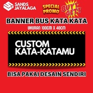 BUY 2 GET 1 FREE BUS MANIA BANNER WORDS BANNER CUSTOM WORDS BANNER CUSTOM WORDS MMT