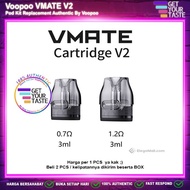 JAMINAN ASLI !!! CARTRIDGE VOOPOO VMATE V2 POD KIT REPLACEMENT VTHRU