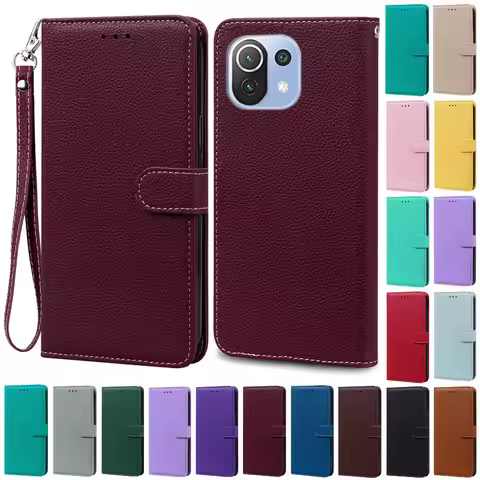 Mi 11 Lite Case For Xiaomi Mi 11 Lite 5G NE Leather Wallet Flip Case For Xiaomi Mi 11 Lite Case Mi11