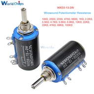 【Booming】 WXD3-13-2W WXD3-13 2W Wirewound Potentiometer 100R 470R 1K 4.7K 6.8K 10K 22K 47K 100KΩ Ohm