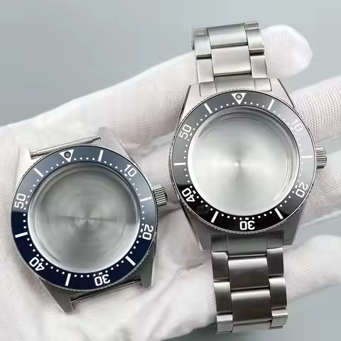 40mm Watch Case With Sapphire Glass for Seiko Mod 62MAS SPB143J1/SPB253J1 Tiger‑Whale Fit NH35 NH36 