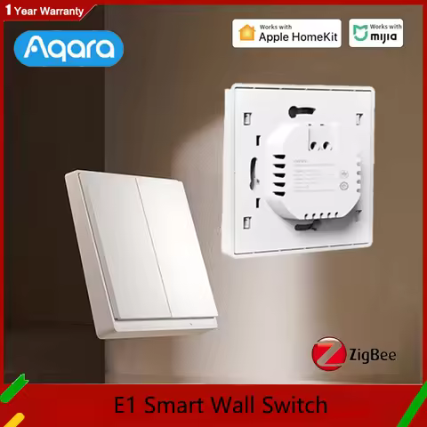 Aqara Smart E1 Wall Switch Zigbee Zero Line Fire Wire Light Remote Control Wireless Key For Xiaomi M