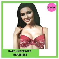 YSAGGY KATE UNDERWIRE BRA FLORAL RED SUPER SALE AVON ORIGINAL FOR WOMEN