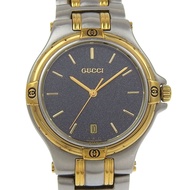 นาฬิกาข้อมือผู้ชาย Gucci รุ่น 9040M ตัวเรือนสแตนเลสสตีล ระบบควอตซ์ หน้าปัดสีดำ (มือสอง)