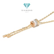 Boucheron white quadran necklace pendant 18K gold Diamond Jewelry