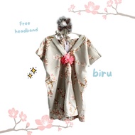[COD]kaftan bayi anak perempuan 1-3 tahun kaftan anak perempuan bahan maxmara kaftan baby baju kafta