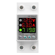 SVP719 Single Phase Low Voltage Monitor Relay with 3 LED Display 63A Voltage Surge Protector Limit C