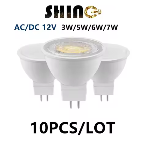 MR16 GU5.3 in-line spot light AC/DC 12V 3W-7W super bright warm white light Track light can replace 